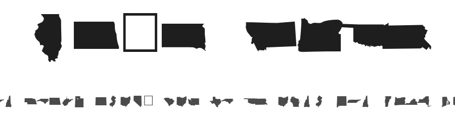 Ding Maps by Thomas E. Harvey — Dingbats Font