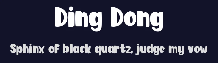 Ding Dong by Modestype Studio — Decorative Font — thumbnail 2