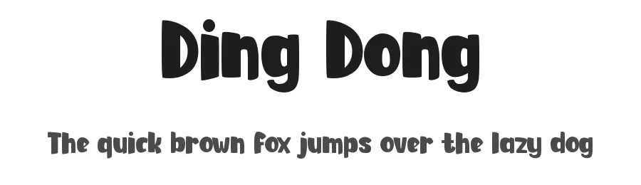 Ding Dong by Modestype Studio — Decorative Font