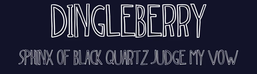 Dingleberry by Xerographer Fonts — Decorative Font — thumbnail 2