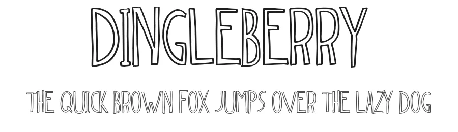 Dingleberry by Xerographer Fonts โ Decorative Font