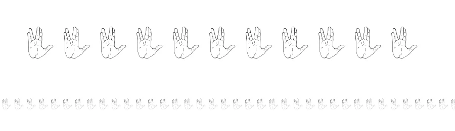 DingTrek II by Dietrich Kerner — Dingbats Font