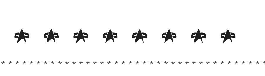 DingTrek by Dietrich Kerner — Dingbats Font