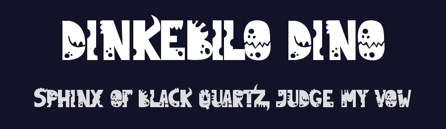 Dinkebilo Dino by Adevio Studio — Decorative Font — thumbnail 2