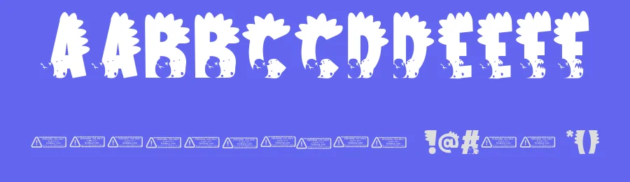 Dino Child by Kong Font — Decorative Font — thumbnail 3