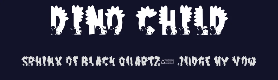 Dino Child by Kong Font — Decorative Font — thumbnail 2