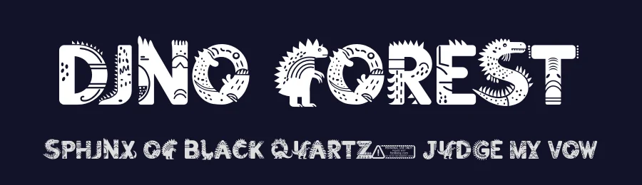 Dino Forest by Kong Font — Decorative Font — thumbnail 2