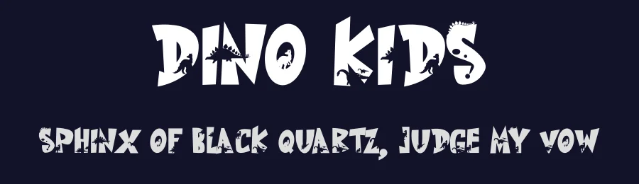 Dino Kids by Mr.Soon Design — Decorative Font — thumbnail 2