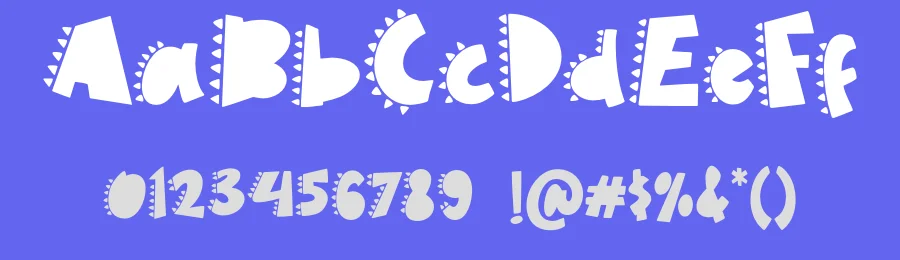 Dino Roar by Ahweproject — Decorative Font — thumbnail 3