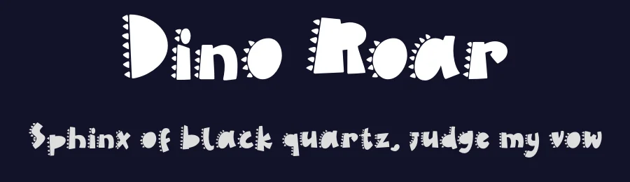 Dino Roar by Ahweproject — Decorative Font — thumbnail 2