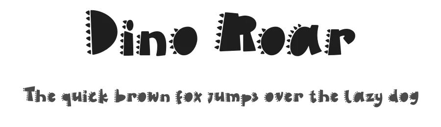 Dino Roar by Ahweproject — Decorative Font