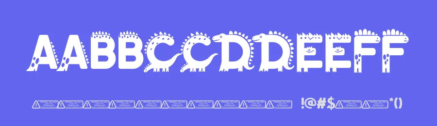 Dino Zone by Kong Font — Decorative Font — thumbnail 3