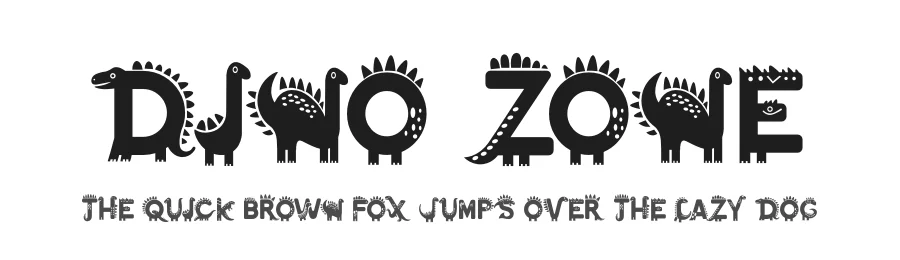 Dino Zone by Kong Font — Decorative Font