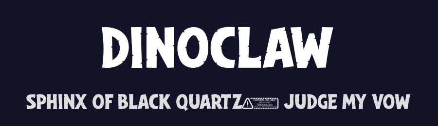 Dinoclaw by Kong Font — Decorative Font — thumbnail 2