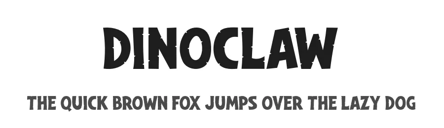 Dinoclaw by Kong Font β Decorative Font