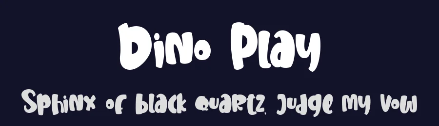 Dino Play by Stefani Letter — Decorative Font — thumbnail 2