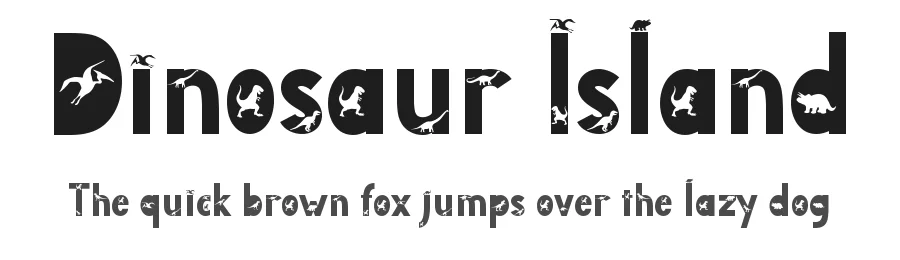 Dinosaur Island by Yoga Letter — Decorative Font