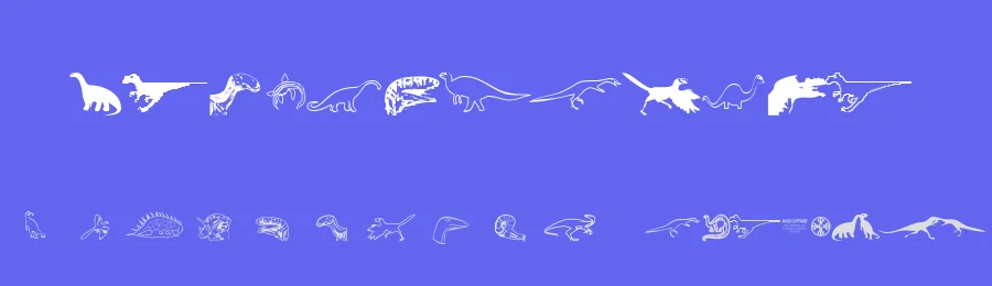 DinosoType by Michel Bujardet — Dingbats Font — thumbnail 3