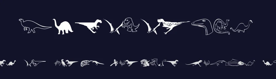 DinosoType by Michel Bujardet — Dingbats Font — thumbnail 2