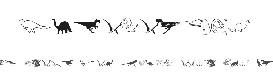 DinosoType by Michel Bujardet — Dingbats Font
