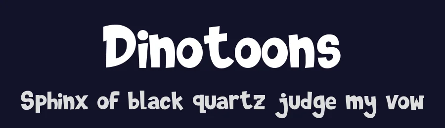 Dinotoons by Fachranheit — Decorative Font — thumbnail 2