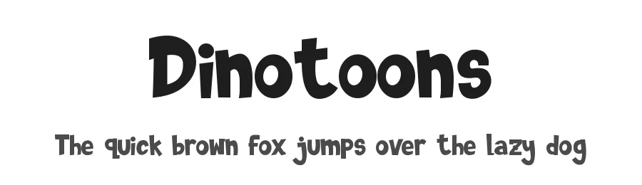 Dinotoons by Fachranheit — Decorative Font