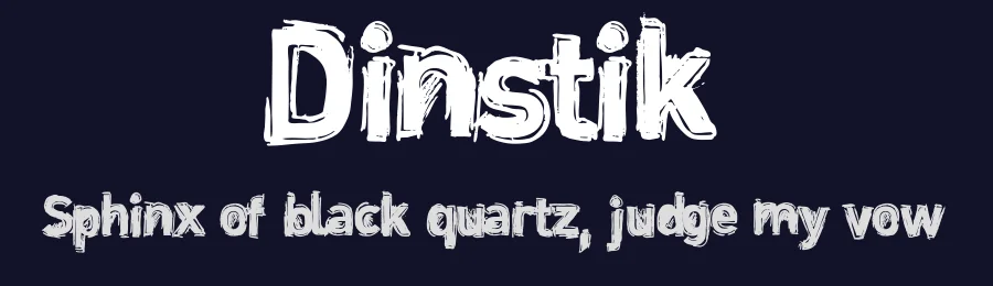Dinstik by loosydesign — Decorative Font — thumbnail 2