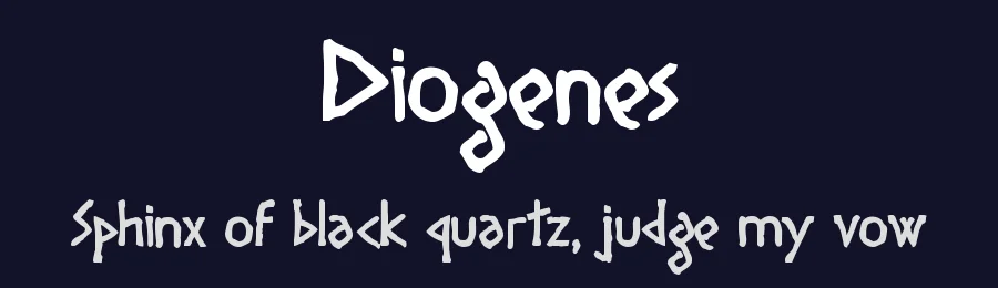 Diogenes by Apostrophic Labs — Decorative Font — thumbnail 2