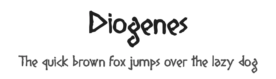 Diogenes by Apostrophic Labs — Decorative Font