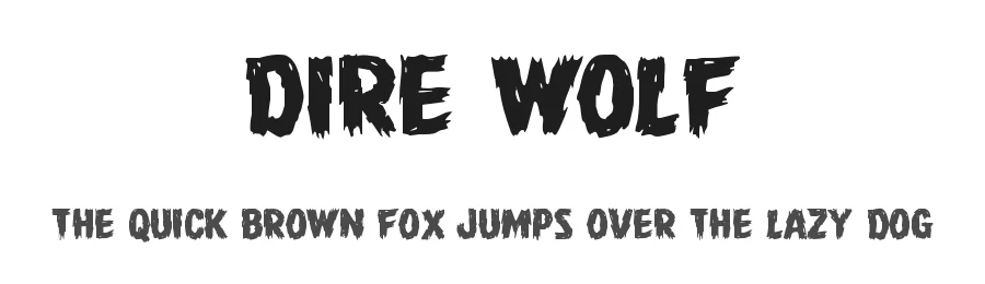 Dire Wolf by Iconian Fonts — Decorative Font