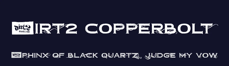 Dirt2 Copperbolt by Dirt2.com - SickCapital — Decorative Font — thumbnail 2