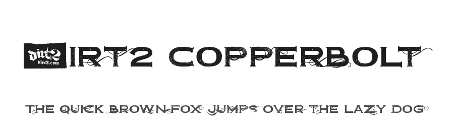 Dirt2 Copperbolt by Dirt2.com - SickCapital โ Decorative Font