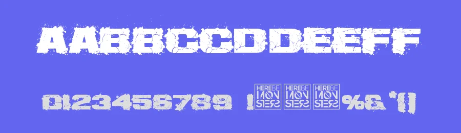 Dirtee Box by Here Be Monsters — Decorative Font — thumbnail 3