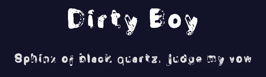 Dirty Boy by Graphics Bam — Decorative Font — thumbnail 2