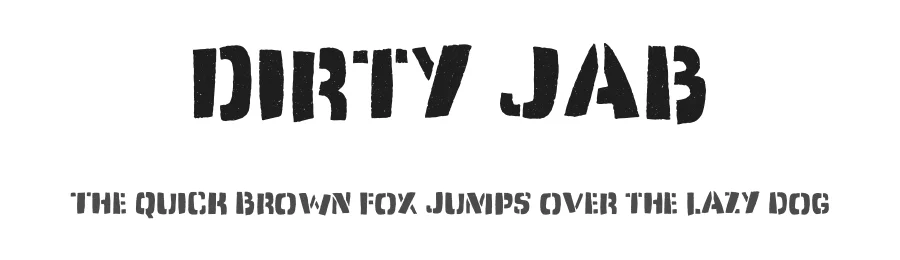 Dirty Jab by Pizzadude β Decorative Font