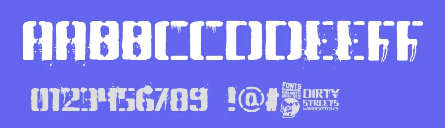 Dirty Streets by Woodcutter — Decorative Font — thumbnail 3