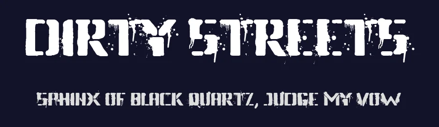 Dirty Streets by Woodcutter — Decorative Font — thumbnail 2