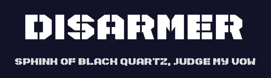 Disarmer by Chequered Ink — Decorative Font — thumbnail 2