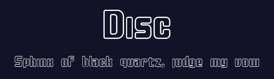 Disc by BRIDGEco — Display Font — thumbnail 2
