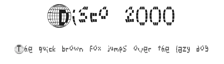 Disco 2000 by Caffeen Fonts β Decorative Font