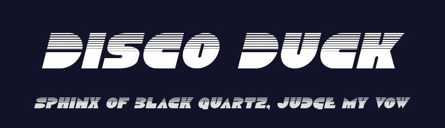 Disco Duck by Iconian Fonts — Decorative Font — thumbnail 2