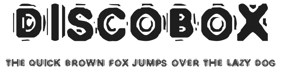 Discobox by pOPdOG fONTS — Decorative Font