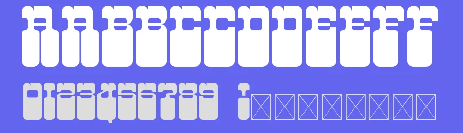 Discomobile 1972 by Damien Gosset — Decorative Font — thumbnail 3