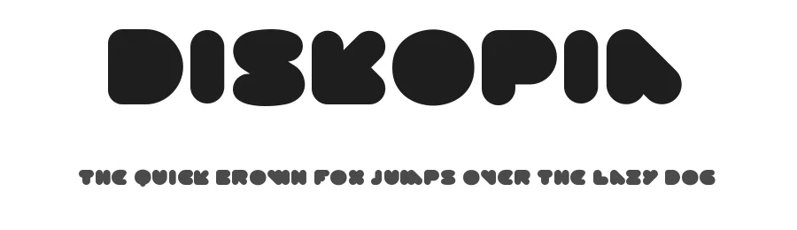Diskopia by NimaType — Decorative Font