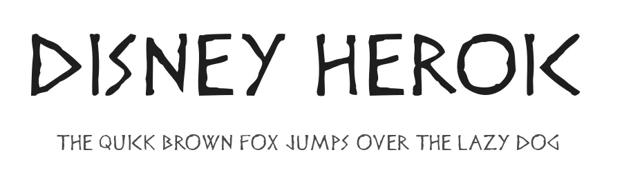 Disney Heroic — Decorative Font