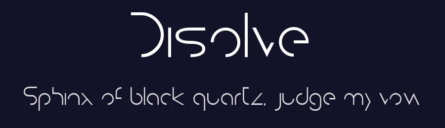 Disolve by Freddie Line — Display Font — thumbnail 2