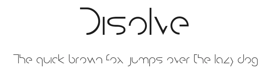 Disolve by Freddie Line โ Display Font