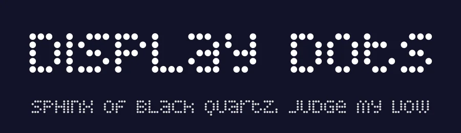 Display Dots by dustBUST — Display Font — thumbnail 2