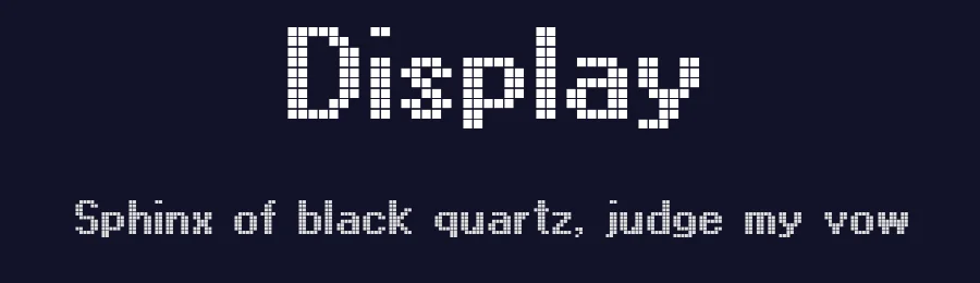 Display by Denis Serikov — Display Font — thumbnail 2
