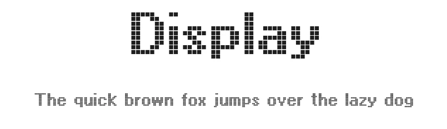 Display by Denis Serikov — Display Font
